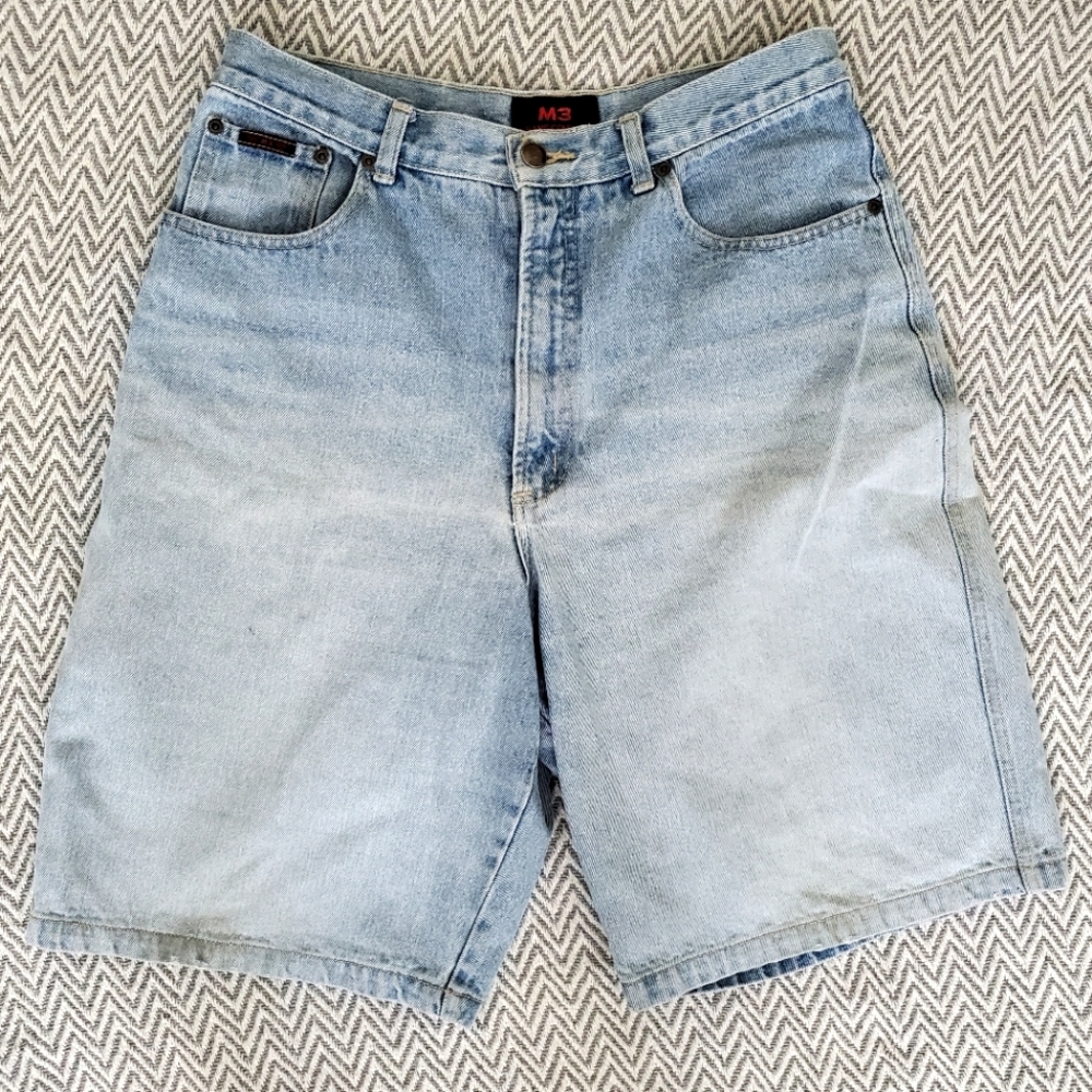 Sz 32 M3 High Wasted Mom Jean Shorts